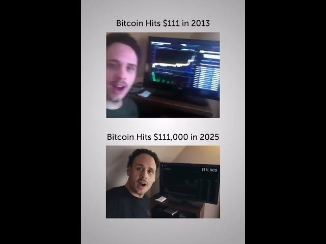 1 BITCOIN was $111 in 2013. Today, 1 BITCOIN is $111,000 #dailycoin #btc