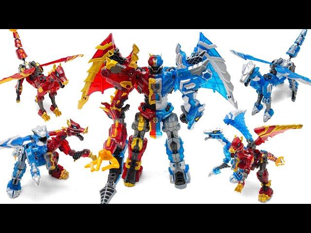 Super10X Dragonius Travel Through Time Infernus Siberus Assemble 3 Stage Transformation