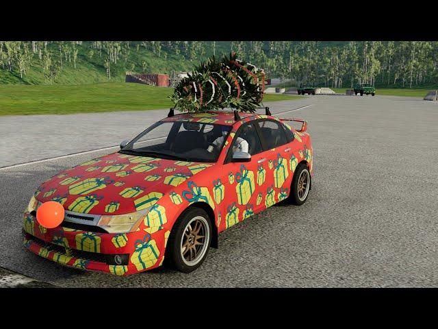 Endurodrome Chase - Gavril Vertex NA2 Christmas Edition (BeamNG.drive)