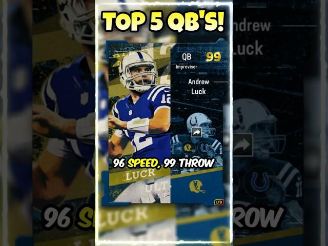 *new* TOP 5 Quarterbacks in MADDEN 25 Ultimate Team! MUST HAVE QB! #Madden25 #mut25