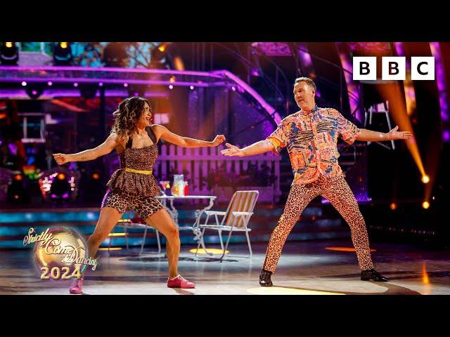 Paul Merson and Karen Hauer Salsa to Fireball by Pitbull and John Ryan  BBC Strictly 2024