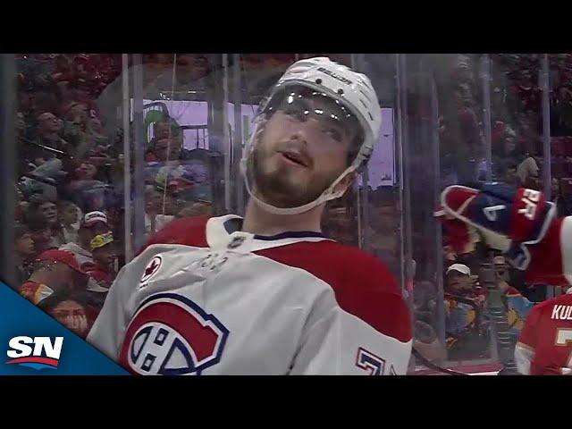 Canadiens' Kirby Dach Redirects Puck Off Skate To Score Off Passing Play