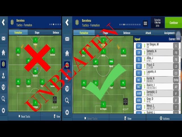 UNBEATEN FORMATION AND TACTICS With Barcelona on Football Manager Mobile 2018