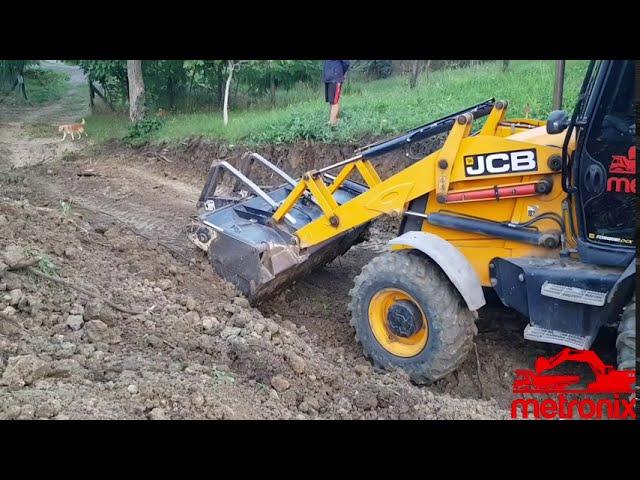 Jcb 3cx Backhoe Loader Makes New Forest Road, Amazing Work -Part 2