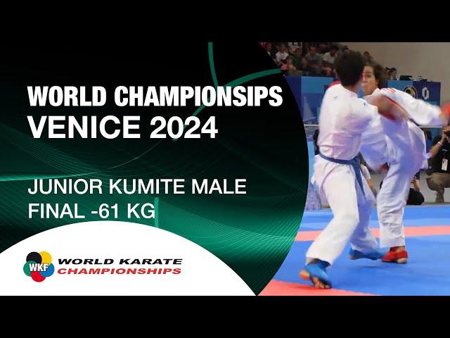 JUNIOR KUMITE MALE -61 KG FINAL | E. CALIFANO (ITA) VS S. ALSAIF (KSA) | WORLD KARATE FEDERATION