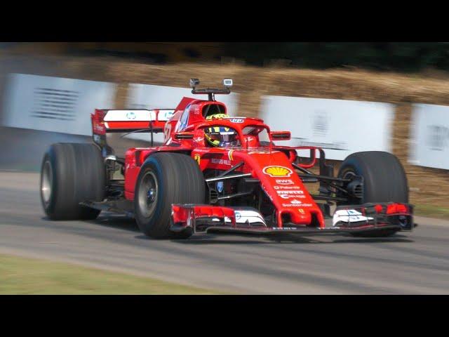 Oliver Bearman Drifting The 2018 Ferrari SF71H Formula 1 Car!