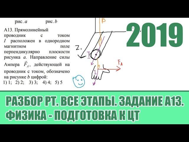 Задание А13. Все этапы РТ 2019 по Физике. Подготовка к ЦТ.