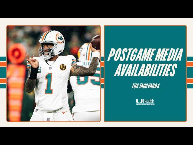 QB Tua Tagovailoa meets with the media after #MIAvsGB | Miami Dolphins