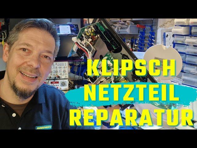 Schaltnetzteil Reparatur knietief - hier am Klipsch R 115 SW