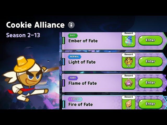 Cookie Alliance Season 2-13 Easy to Expert One Team Only Guide | Cookie Run Kingdom