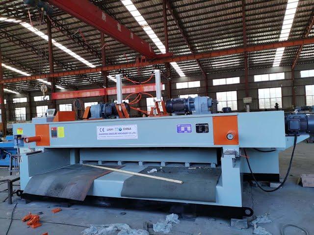 Plywood machine 8ft log debarker and hydrulic spindleless peeling machine for beech hard wood