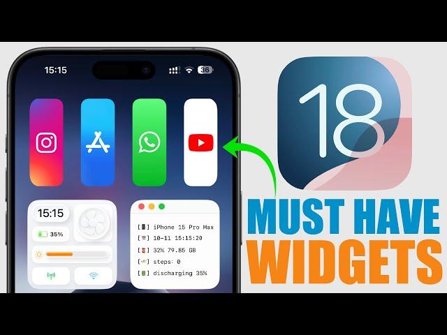 Best iOS 18 WIDGETS - You Must Have !