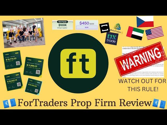 ForTraders Prop Firm Review | WATCHOUT FOR THIS RULE! | US Traders Accepted! 2024