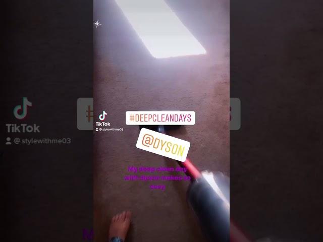 Deep cleaning with dyson