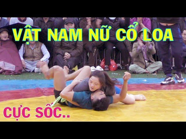 GIRLS vs. BOYS. Vật nam nữ - Nữ Đô Huế : Đ.T.Kim Oanh  hạ gục 2 đô vật trẻ xứ Bắc..