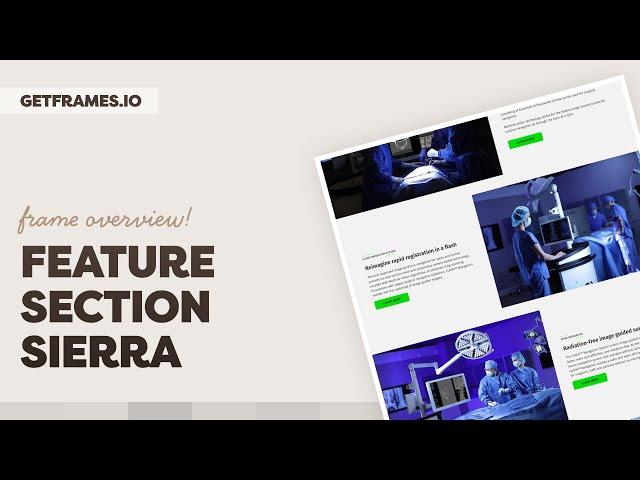 Frame Overview: Feature Section Sierra