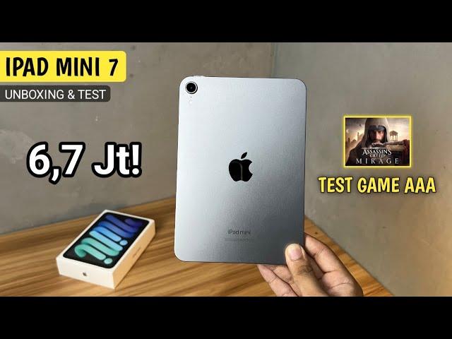 CUMA 6 JUTAAN! Unboxing iPad Mini 7 2024 - Tes Gaming + Editing!