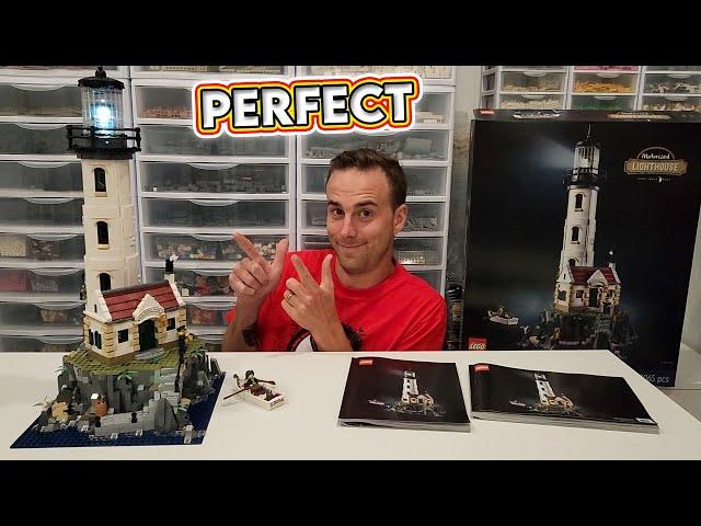 LEGO Motorized Lighthouse Review! It's PERFECT!