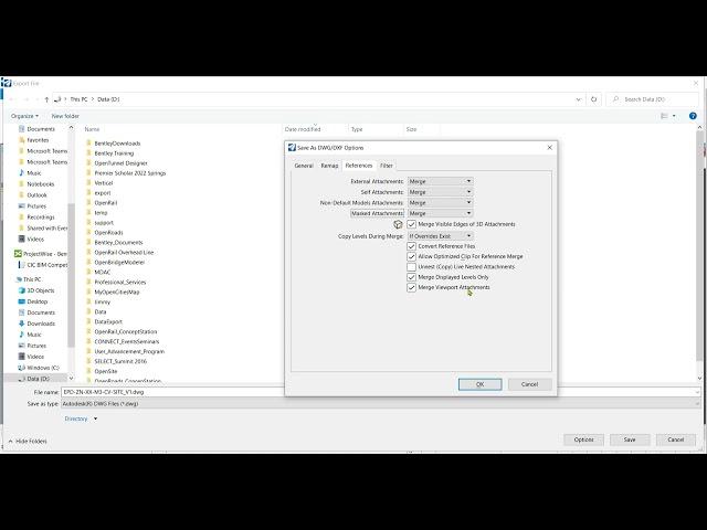 Export Cross Section to Plain DWG