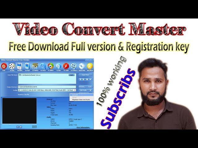 Video Converter Master free download full version with registration key  |  Video convert master