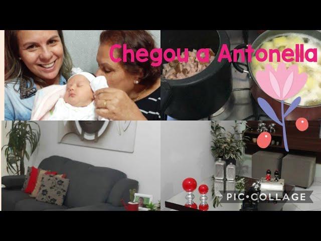 Fiz almoço simples/  lavei e dobrei muitas roupas/chegada da Antonella