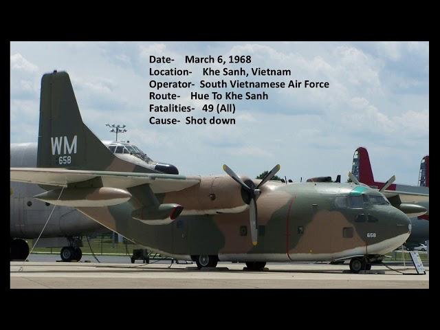 Top Ten Deadliest Crashes Involving The Fairchild C-123 Provider