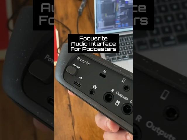 This Focusrite Audio Interface is specially made for podcasters #podcasting #podcast #audiointerface