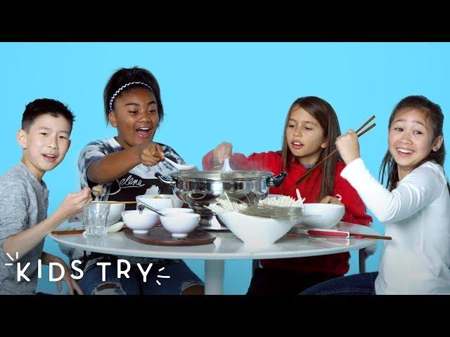 Kids Try Chinese Hot Pot | Kids Try | HiHo Kids