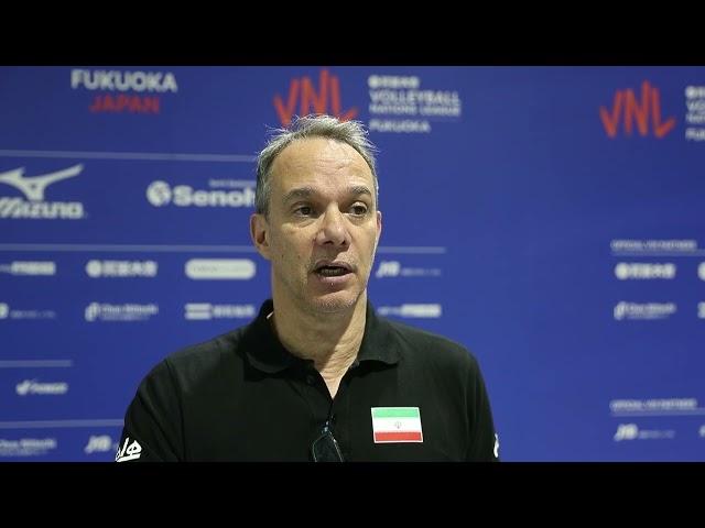 VOLLEYBALL NATIONS LEAGUE 2024 | Mauricio Motta Paes interview after Iran vs Brazil match