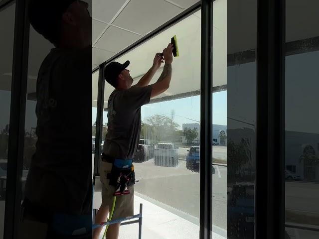 How To Apply Privacy Window Film To Huge Store Front Windows.