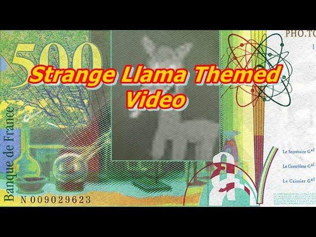 Strange Llama Themed Slideshow With Money