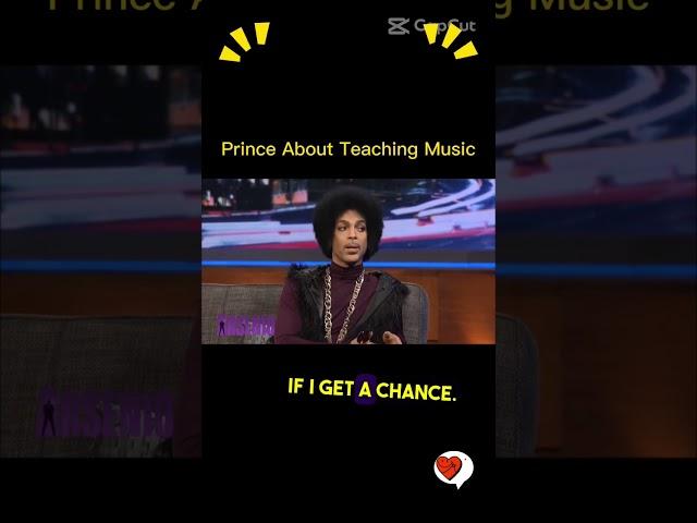 Prince is a genius #prince #teaching #advice #interview #insight #music #real #shorts #short