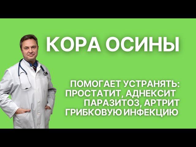 Эффекты экстракта коры осины: паразиты, грибки, патогенные бактерии, туберкулез, простатит, артриты