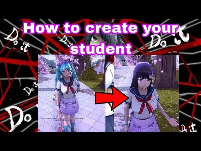 How to create a student / How to change Ayano's uniform and more - Tutorial #yanderesimulator #game