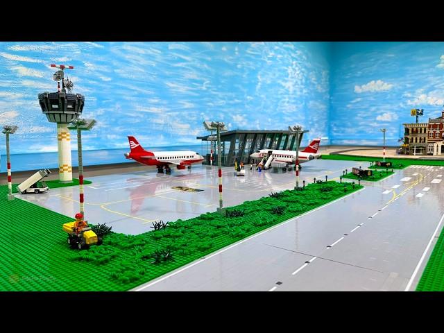 Ready for Takeoff: Giant LEGO Airport Update | Air Traffic Control Tower and Terminal finished!