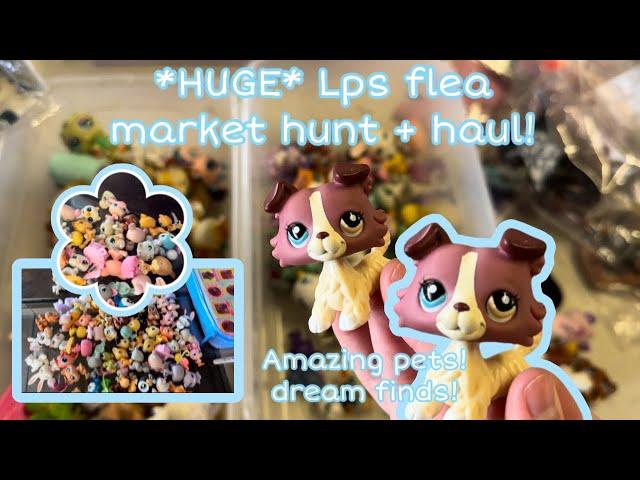 *HUGE* Lps flea market hunt | + haul | found 100s of pets, accessories, nibs, & more! | + collie!