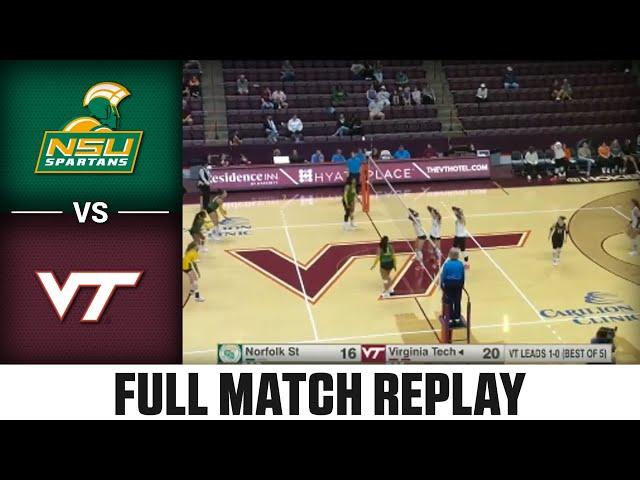 Norfolk State vs. Virginia Tech Full Match Replay | 2024 ACC Volleyball