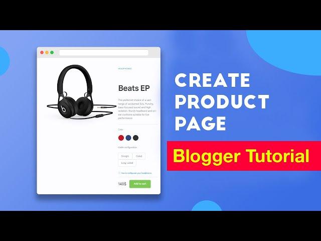 Create a Professional Product Page on Blogger Website