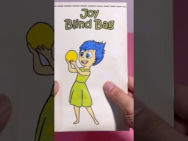 Inside Out 2 Joy blind bag! #diy #papercraft #craft #blindbag #asmr #papersquishy #insideout