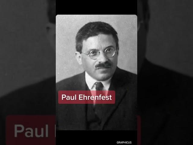 Paul Ehrenfest    #GRAPHICUS #SHORTS #Scientist