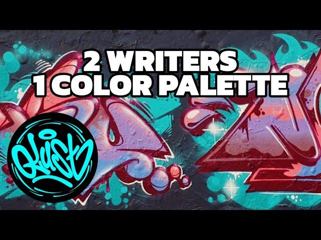  2 Graffiti writers, 1 color palette 