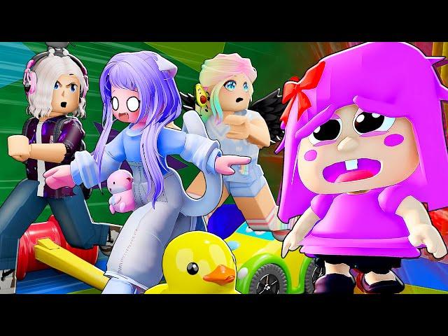 ОББИ, НО МЫ НЕ ПОНИМАЕМ КТО ЗЛОДЕЙ! Roblox BABY POLLY HOUSE ESCAPE