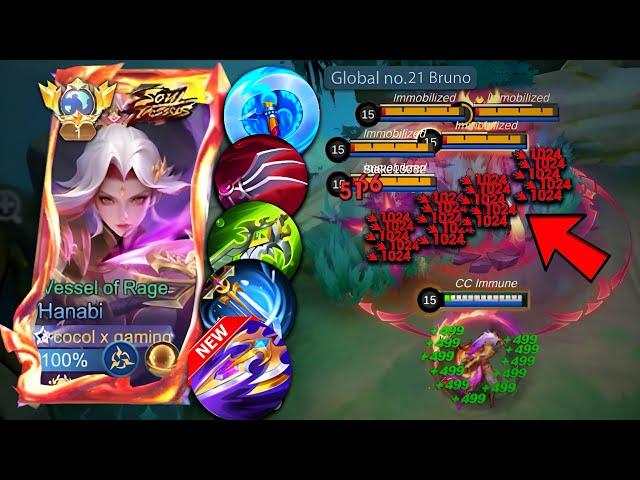 HANABI NEW ABNORMAL BURST CRIT DAMAGE BUILD! (must try) HANABI BEST 1 HIT BUILD 2025!!