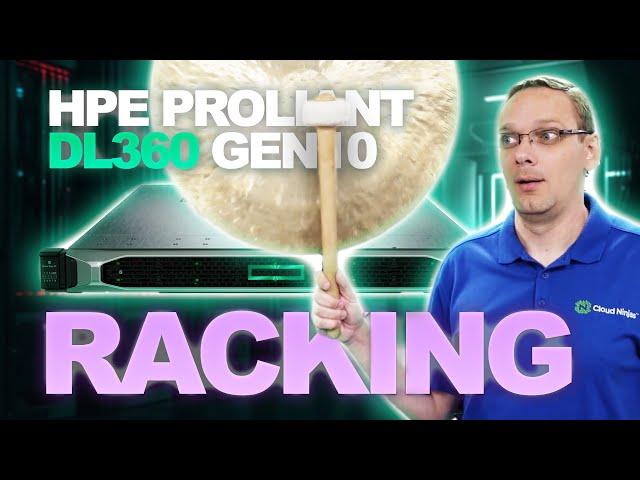 HPE ProLiant DL360 Gen10 | How To Rack a Server | Server Racking | Sliding Rails | Rackmount Server