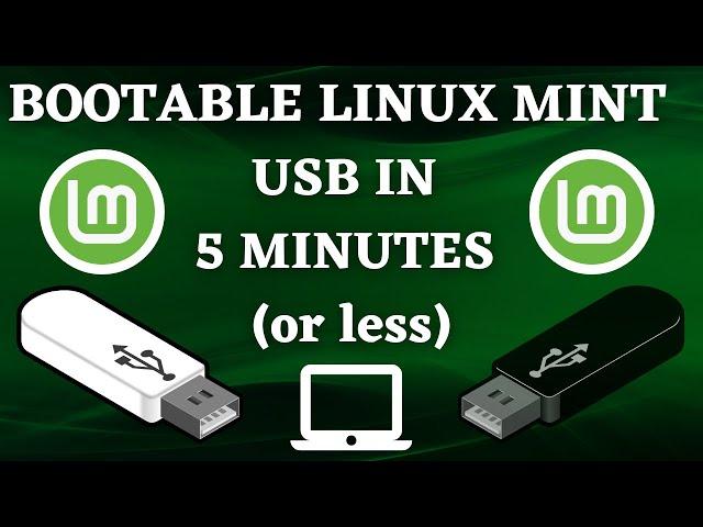 HOW TO CREATE A LINUX MINT BOOTABLE USB DRIVE IN 2023! | INSTALL LINUX MINT FREE | 5 MINUTE TUTORIAL