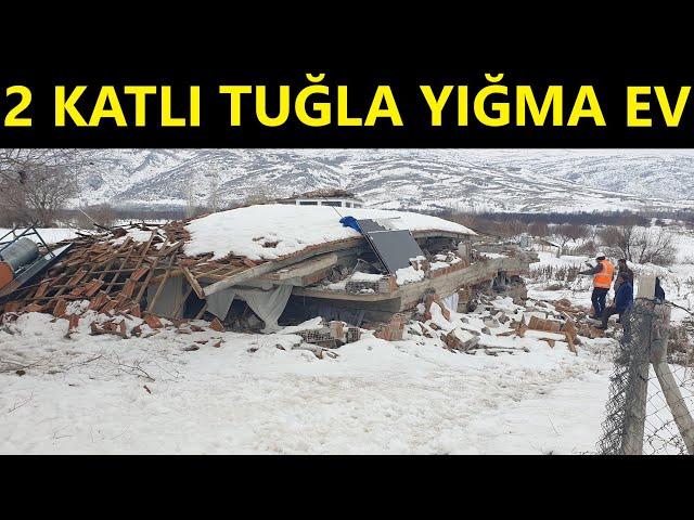 Yıkılmış 2 Katlı Tuğla Yığma Müstakil Ev İncelemesi | Hasar Tespit 13