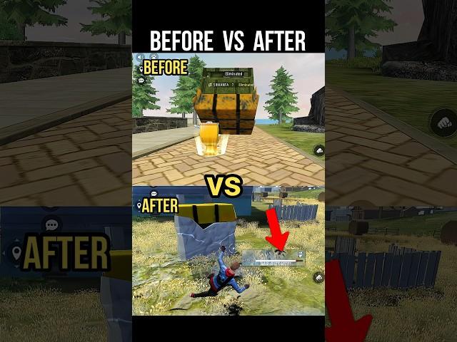 Before VS After Update  Free Fire New Airdrop Damage Test in OB46 Update #srikantaff