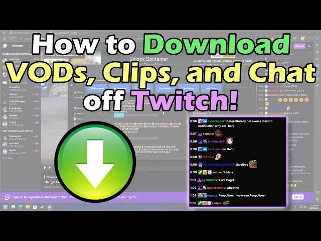 How to Download VODs, Clips, and Chat off Twitch!