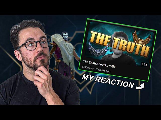 Reacting To "The Truth About Low Elo"