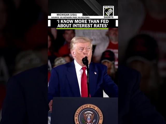 Trump criticizes FED chair Jerome Powell during his rally in Michigan | 100 days of Trump